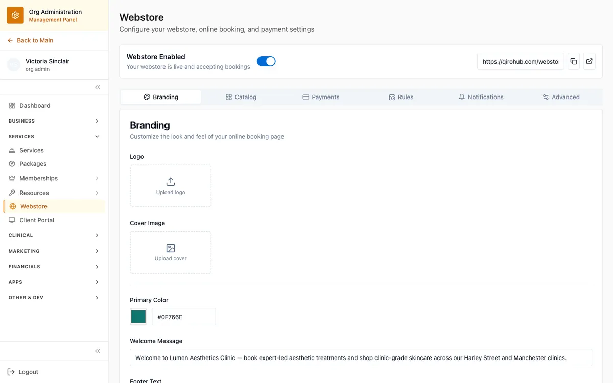 Make it yours — branding & custom domains